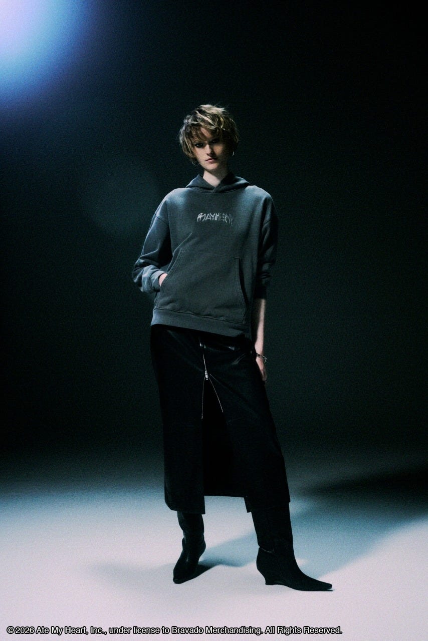 【LADY GAGA】フレンチテリーフーディー L/BLK L