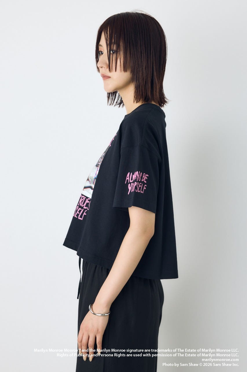 【MARILYN MONROE / AZUL】ポップフォトT BLK M