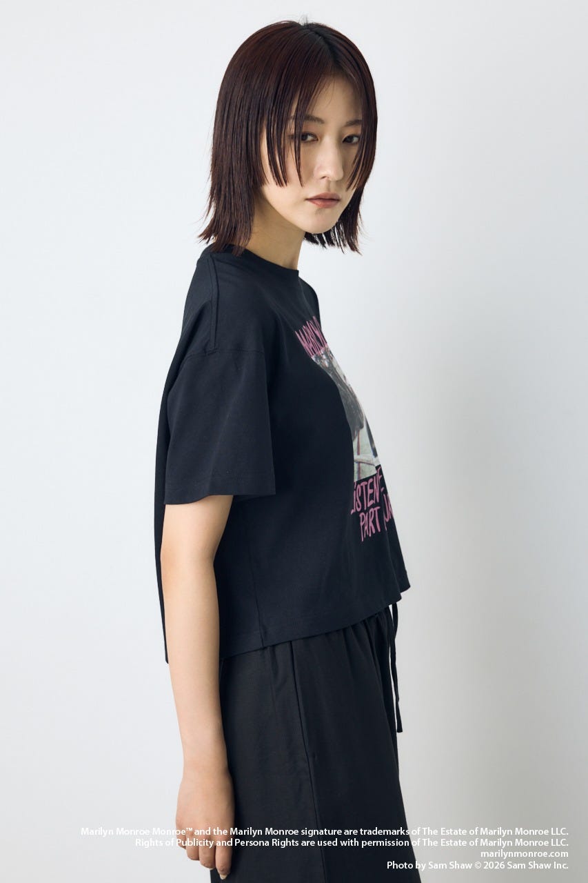 【MARILYN MONROE / AZUL】ポップフォトT BLK M