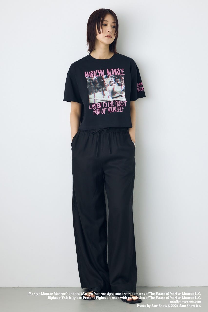【MARILYN MONROE / AZUL】ポップフォトT BLK M