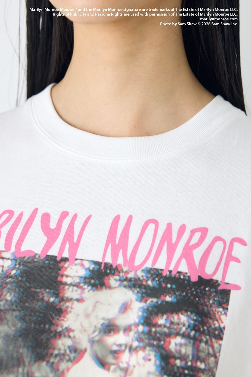 【MARILYN MONROE / AZUL】ポップフォトT O/WHT L
