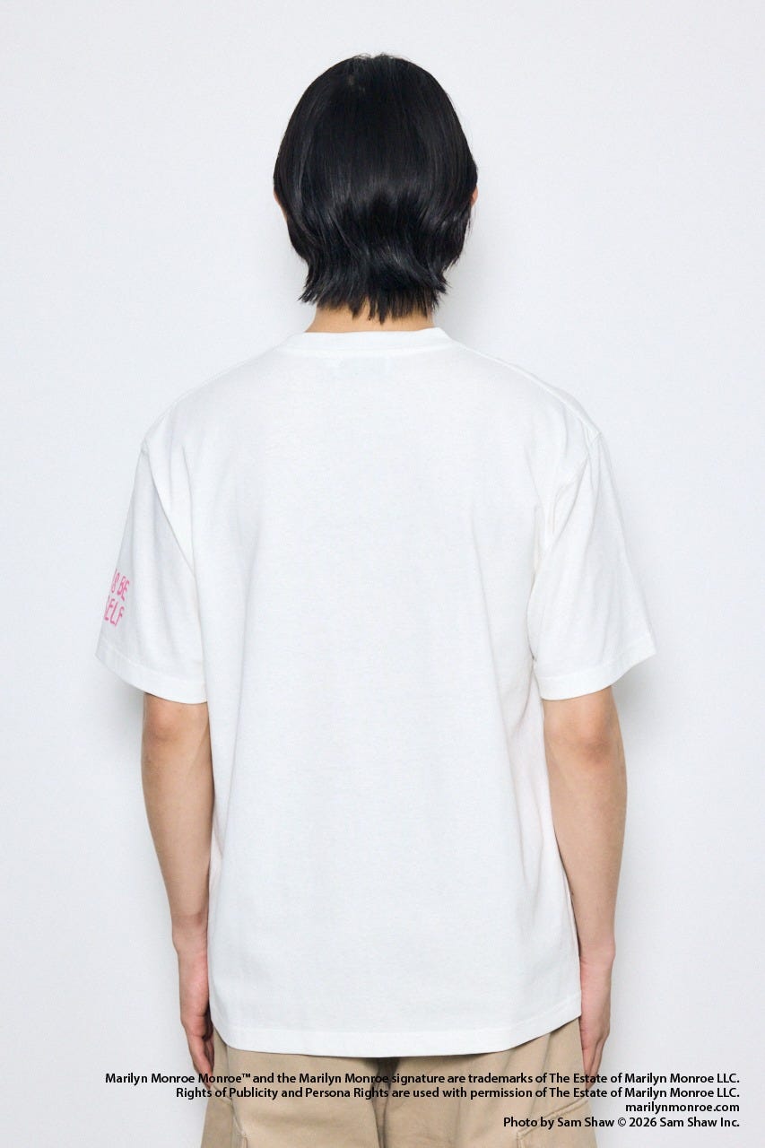 【MARILYN MONROE / AZUL】ポップフォトT O/WHT L