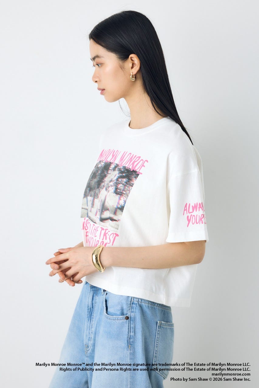 【MARILYN MONROE / AZUL】ポップフォトT O/WHT L