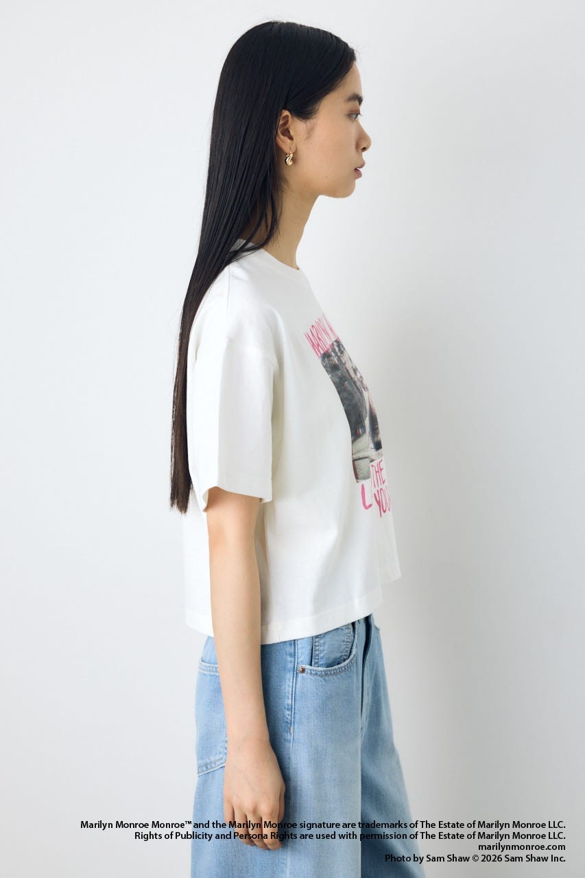 【MARILYN MONROE / AZUL】ポップフォトT O/WHT L
