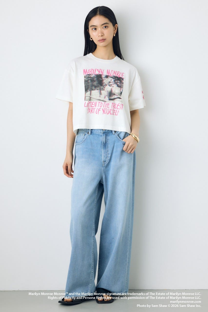 【MARILYN MONROE / AZUL】ポップフォトT O/WHT L