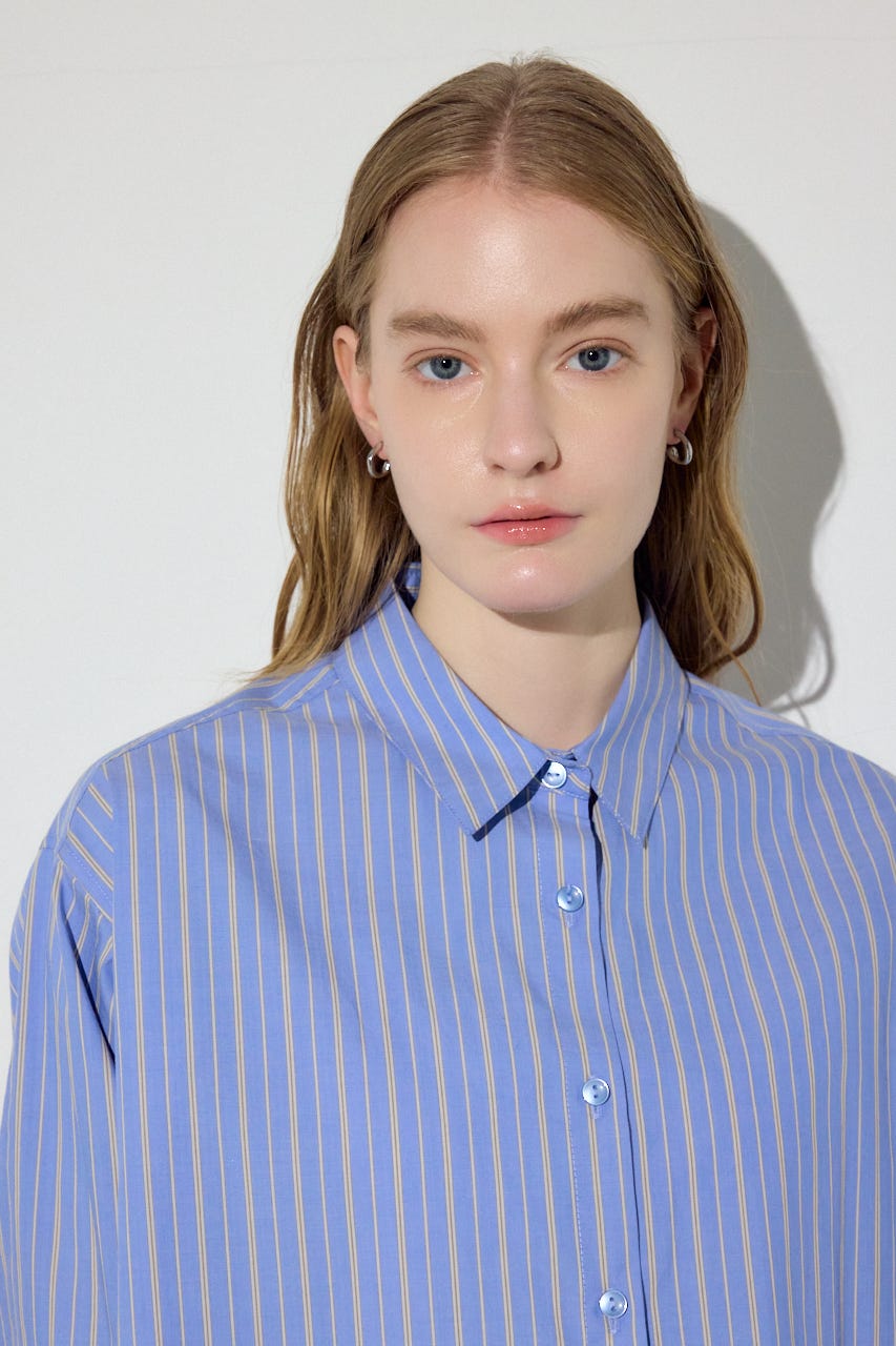 レギュラーカラーアソートシャツ 柄BLU FREE