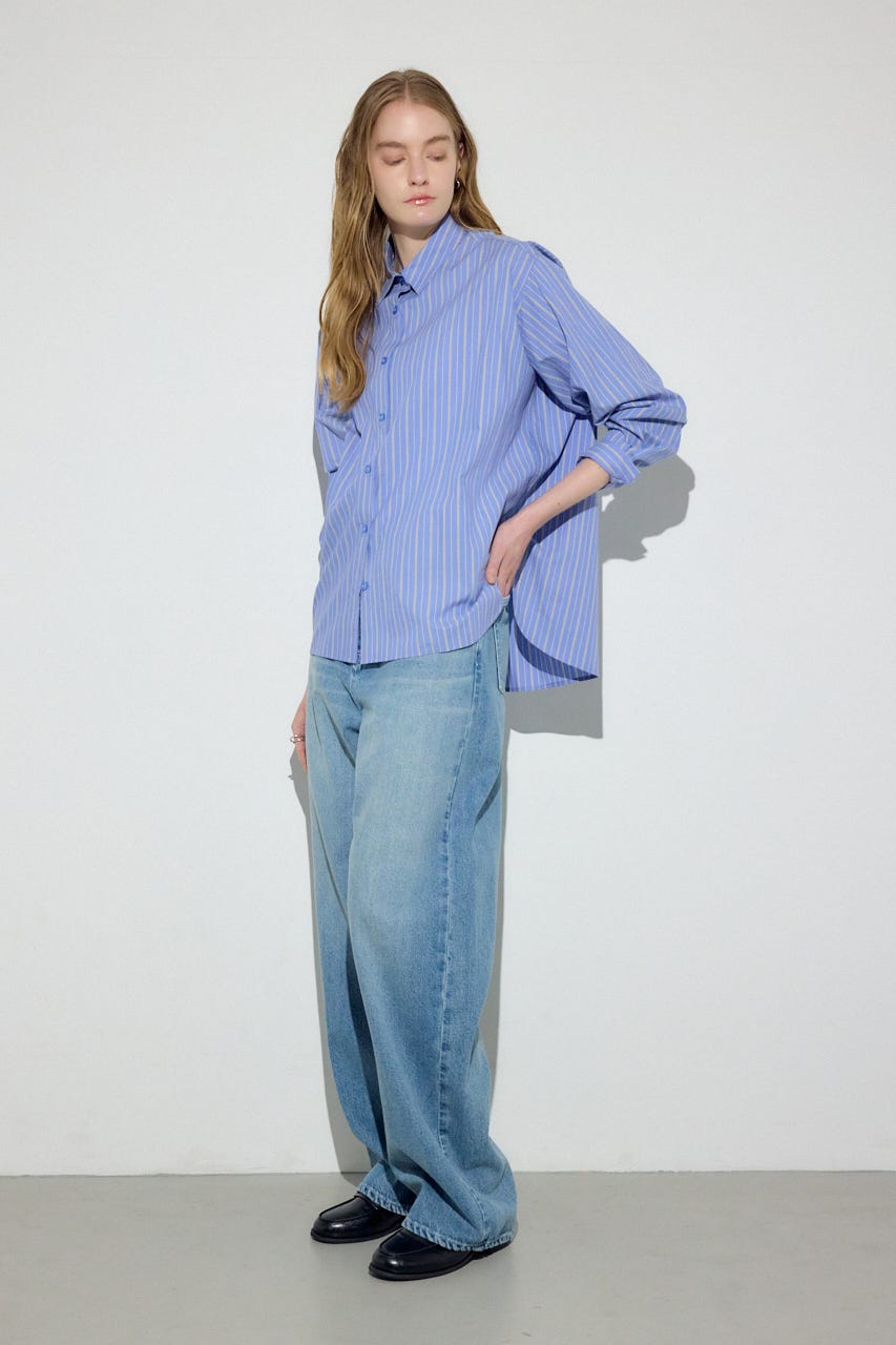 レギュラーカラーアソートシャツ 柄BLU FREE