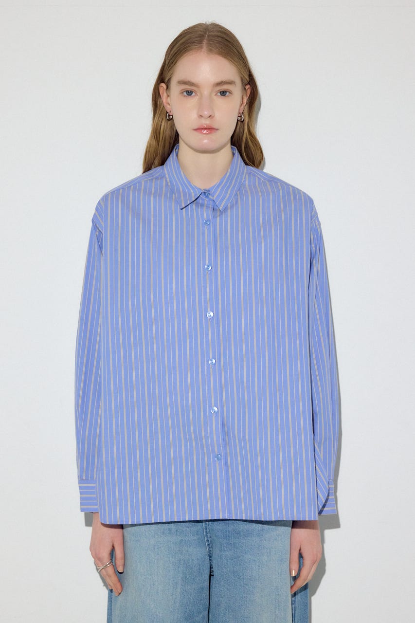 レギュラーカラーアソートシャツ 柄BLU FREE