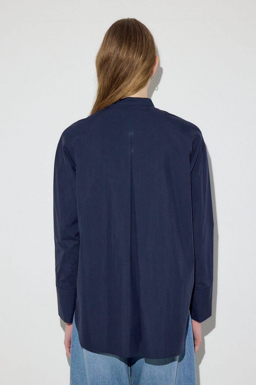 レイヤードバンドカラーシャツ NVY FREE