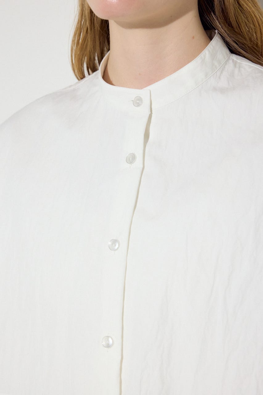 レイヤードバンドカラーシャツ O/WHT FREE