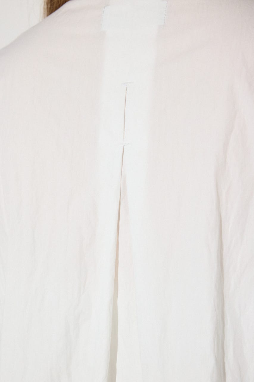 レイヤードバンドカラーシャツ O/WHT FREE