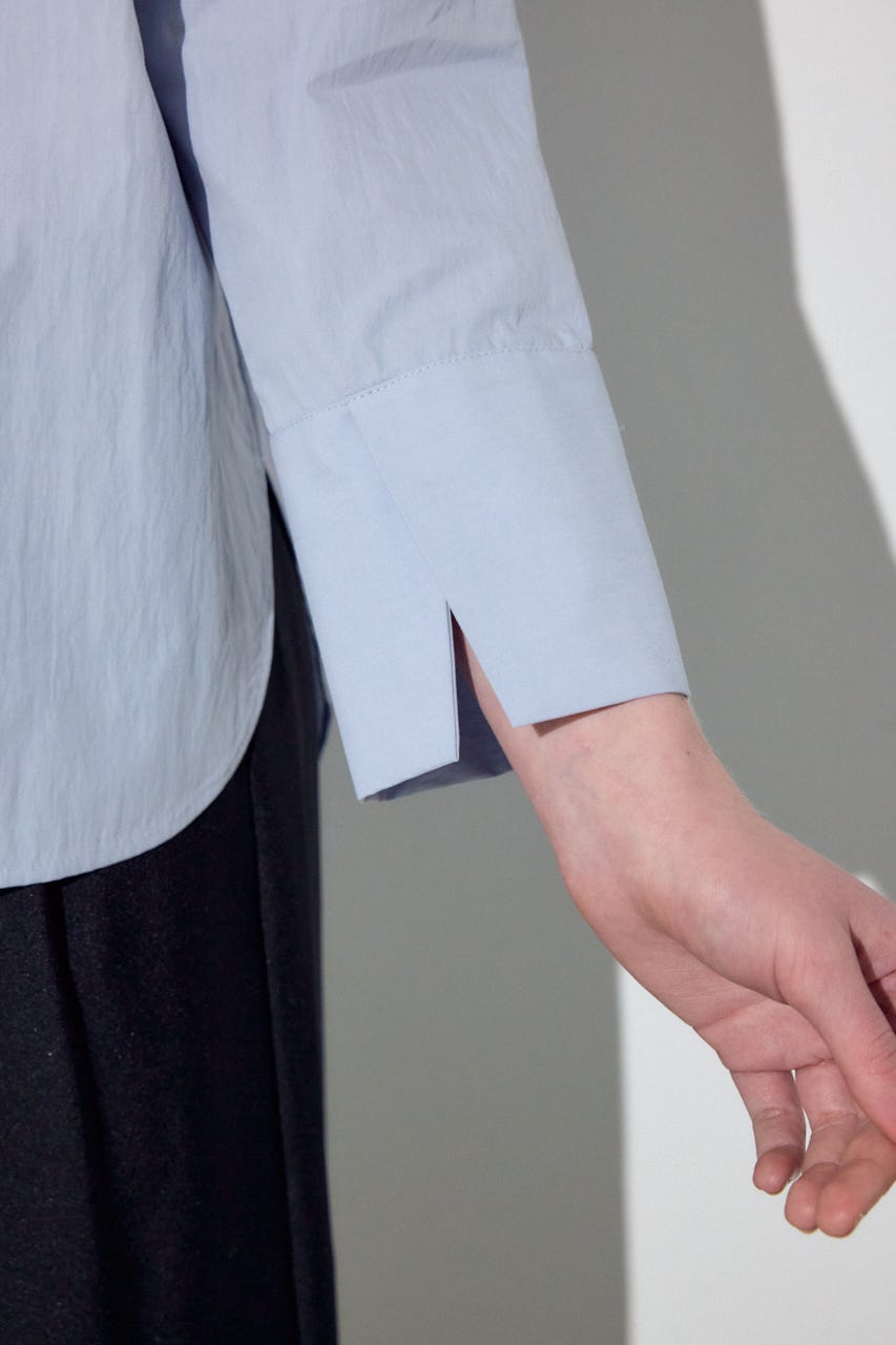 レイヤードバンドカラーシャツ SAX FREE