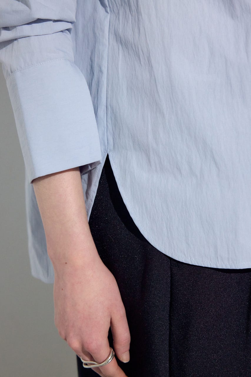 レイヤードバンドカラーシャツ SAX FREE