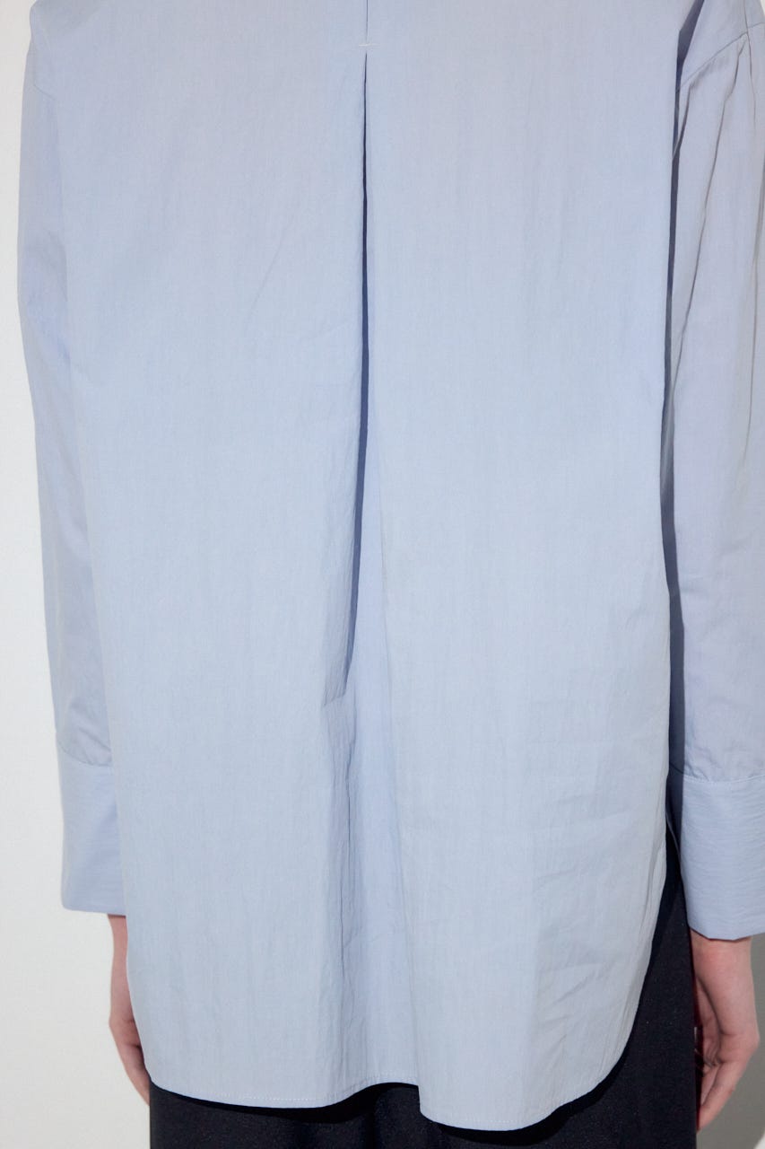 レイヤードバンドカラーシャツ SAX FREE