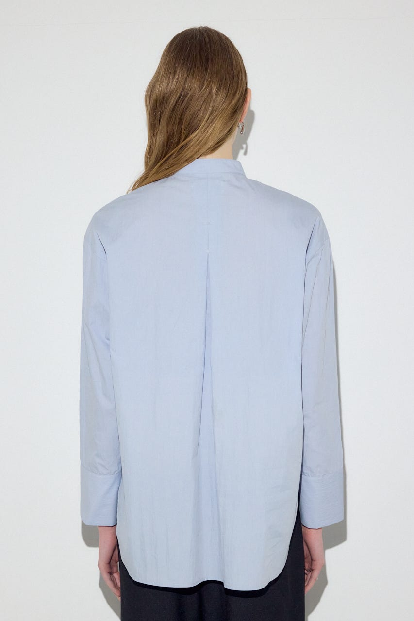 レイヤードバンドカラーシャツ SAX FREE