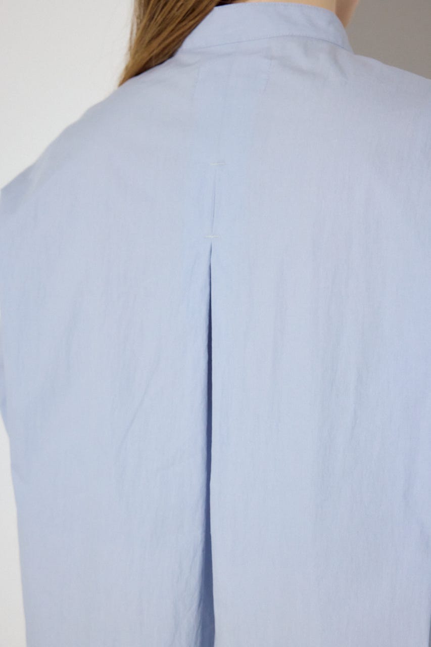 レイヤードバンドカラーシャツ SAX FREE