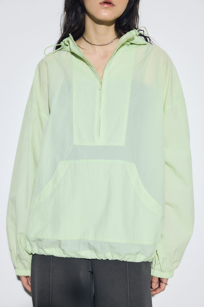 【SS先行アイテム】ナイロンアノラックパーカー MINT FREE
