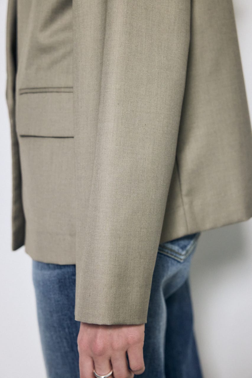 【SS先行アイテム】ルーズテーラードジャケット BEG M