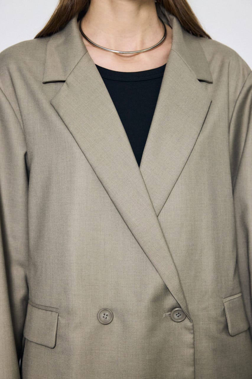 【SS先行アイテム】ルーズテーラードジャケット BEG M