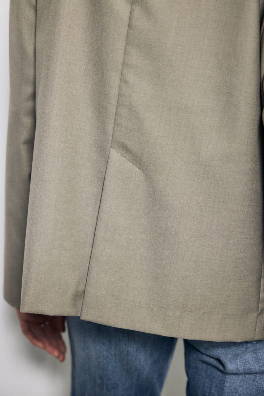 【SS先行アイテム】ルーズテーラードジャケット BEG M