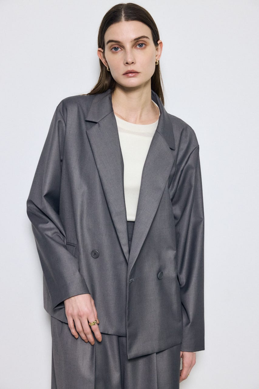 【SS先行アイテム】ルーズテーラードジャケット T.GRY M