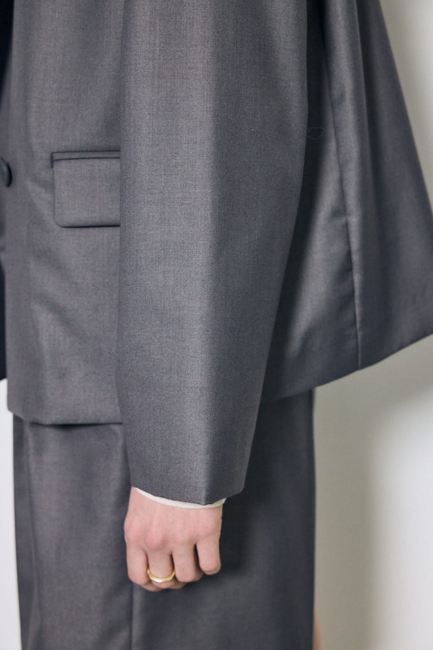 ルーズテーラードジャケット T.GRY M