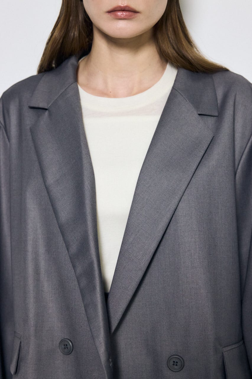 【SS先行アイテム】ルーズテーラードジャケット T.GRY M