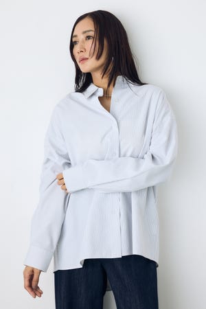 レギュラーカラーオーバーシルエットシャツ