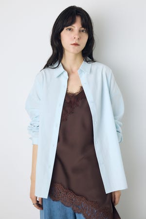 レギュラーカラーオーバーシルエットシャツ