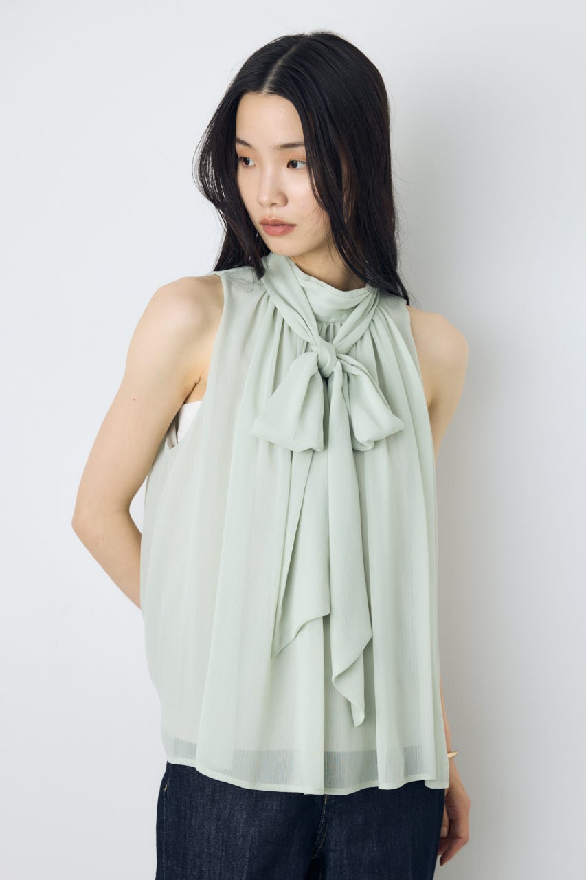 シフォンノースリーブブラウス L/KHA S