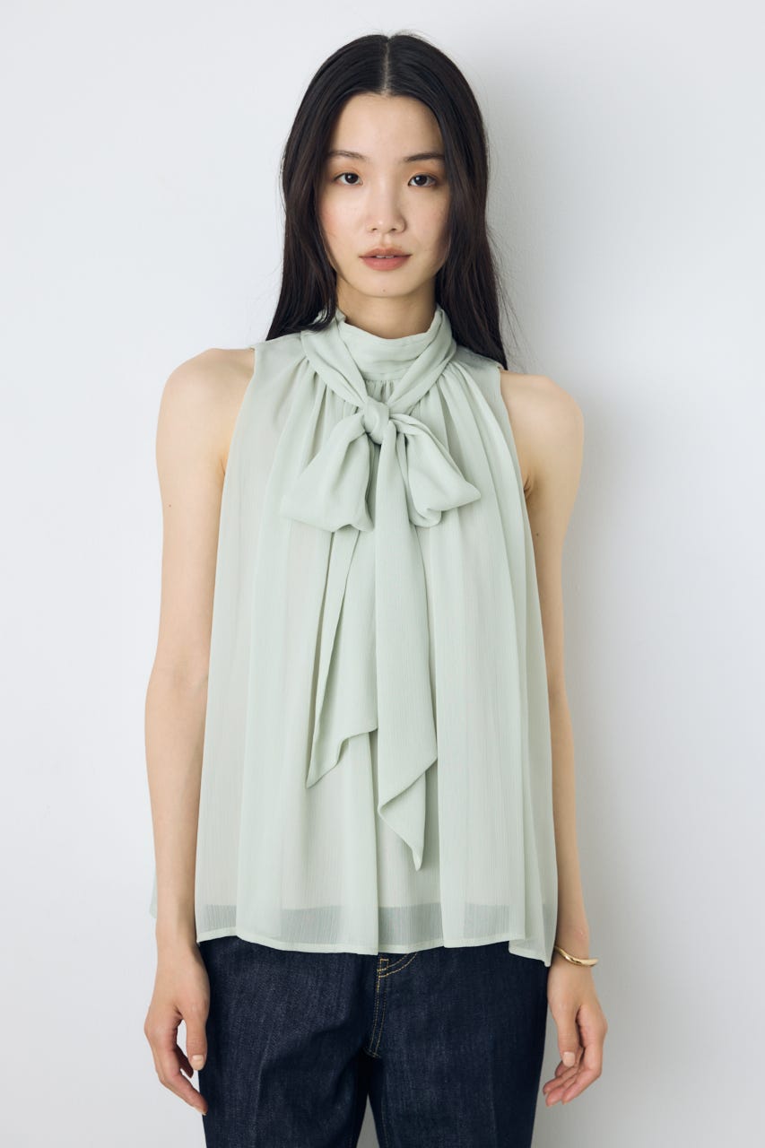 シフォンノースリーブブラウス L/KHA S