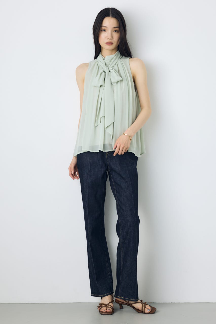 シフォンノースリーブブラウス L/KHA S