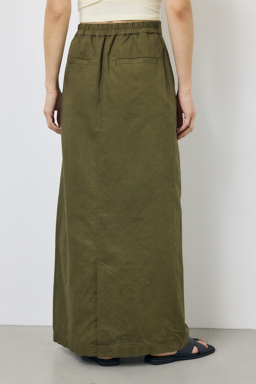 ソフトリネンラップスカート KHA M
