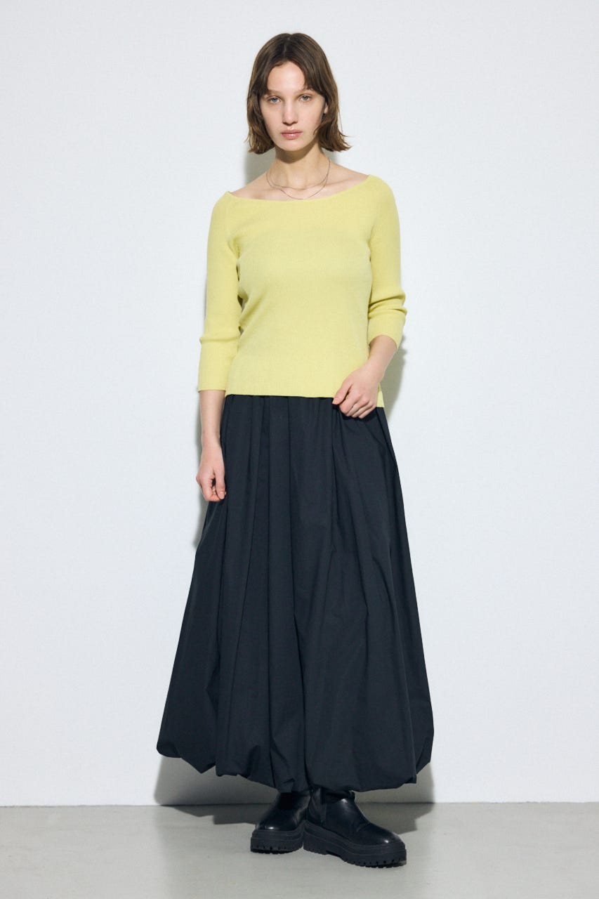 【SPECIAL PRICE】オフショルニットトップス L/YEL M