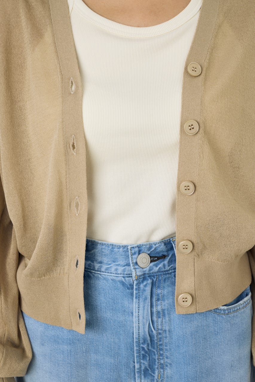 シアーニットカーディガン BEG S