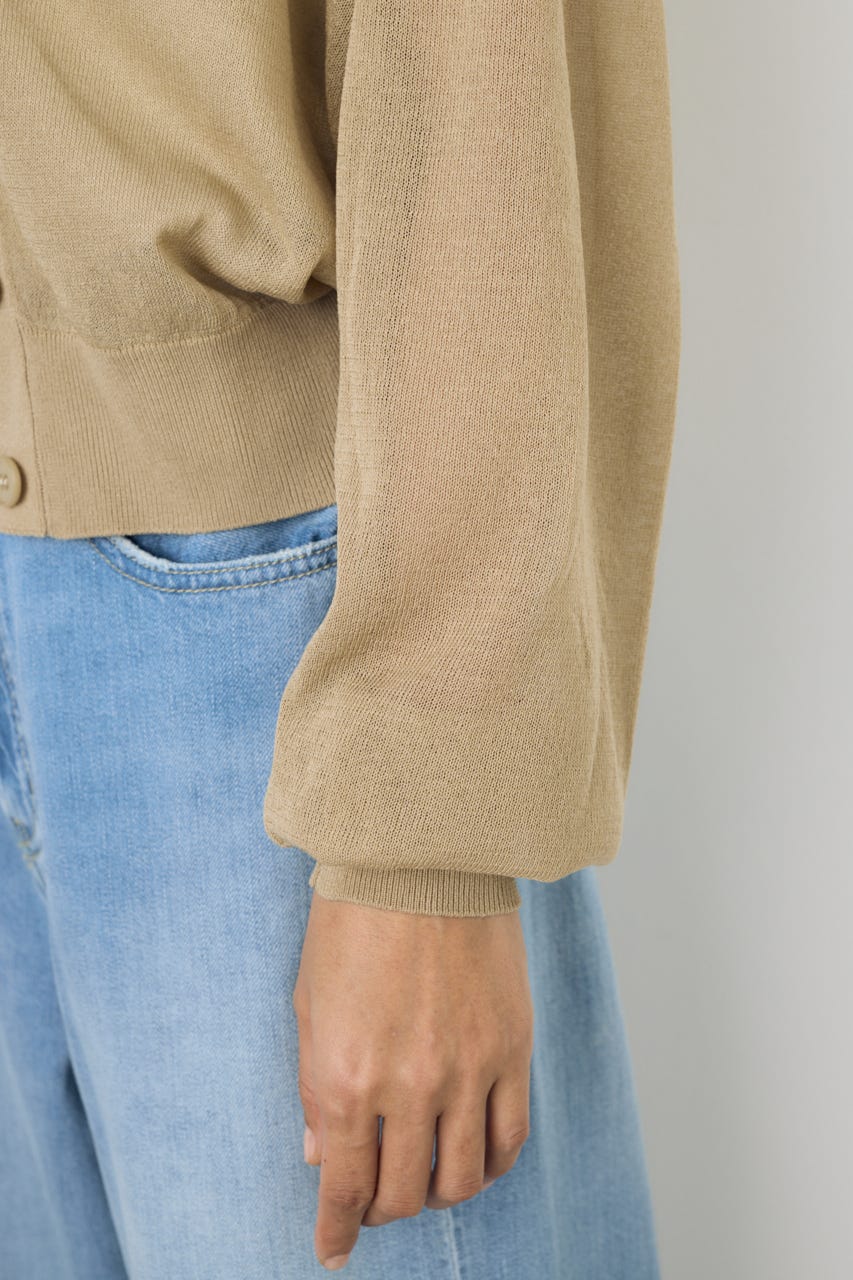 シアーニットカーディガン BEG S