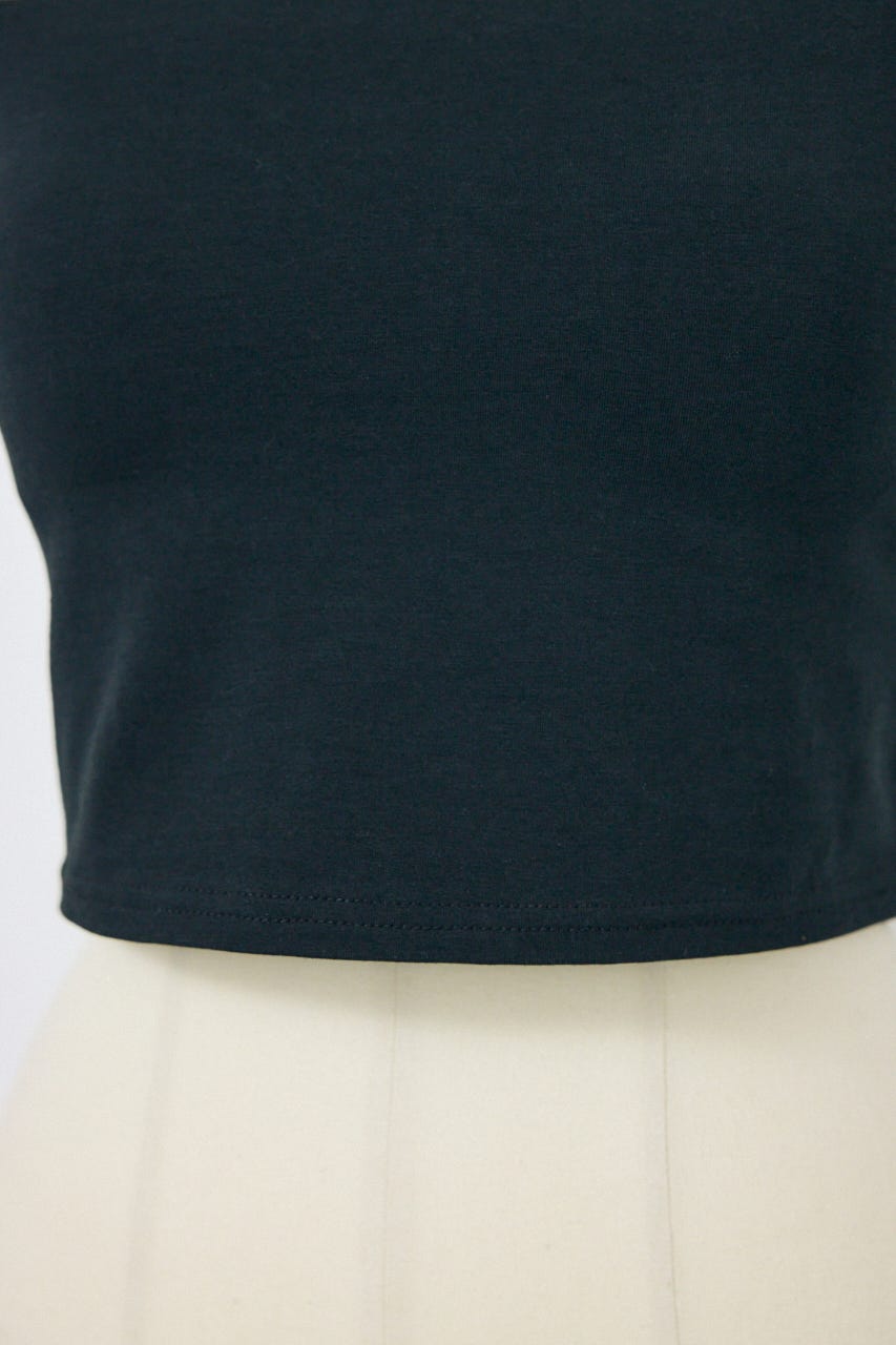 カップ付きチューブトップ(ショート) BLK S