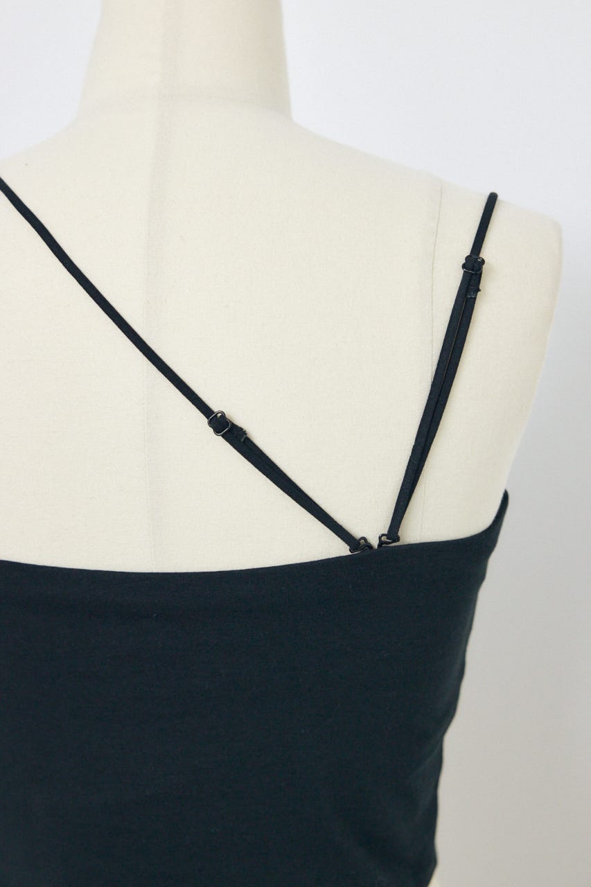 カップ付きチューブトップ(ショート) BLK S