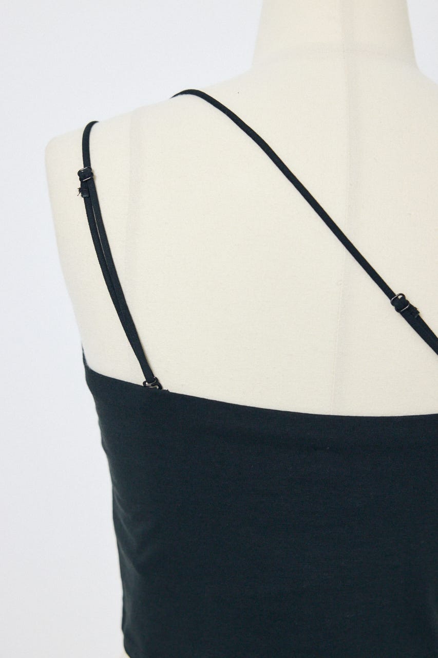 カップ付きチューブトップ(ショート) BLK S