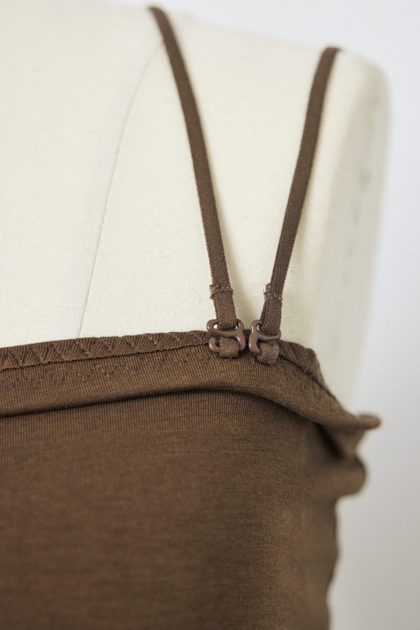 カップ付きチューブトップ(ショート) BRN M