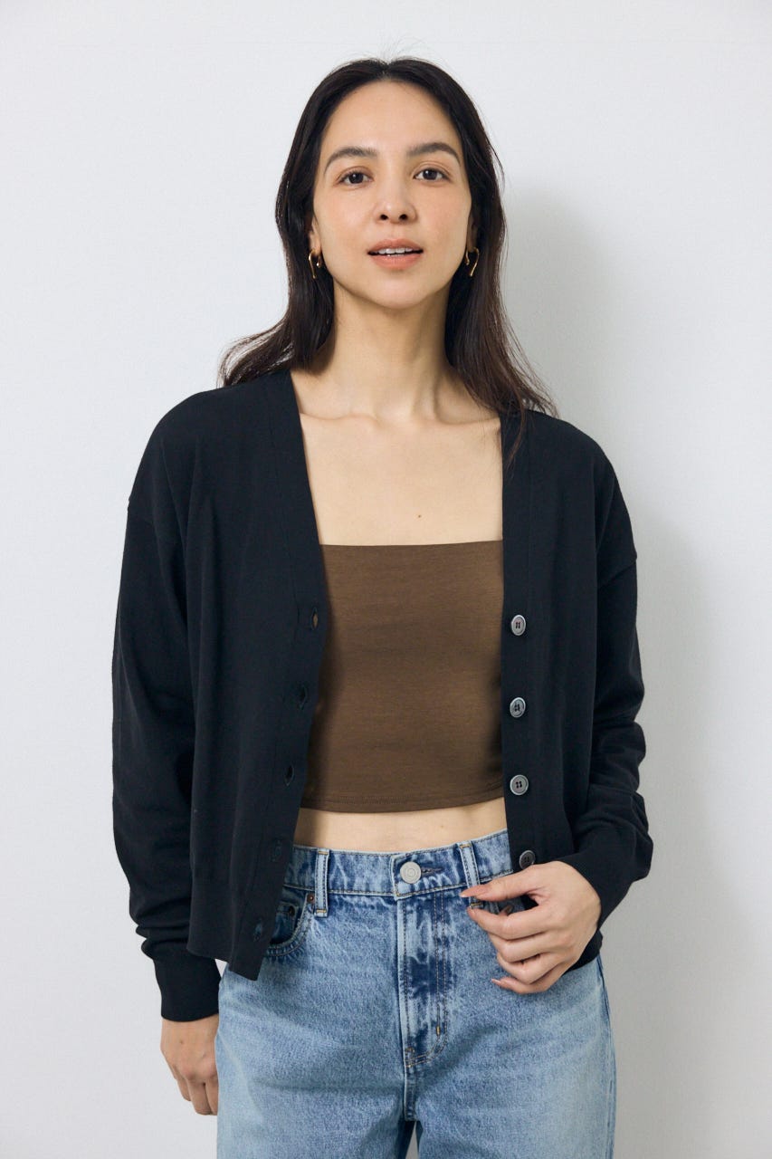 カップ付きチューブトップ(ショート) BRN M