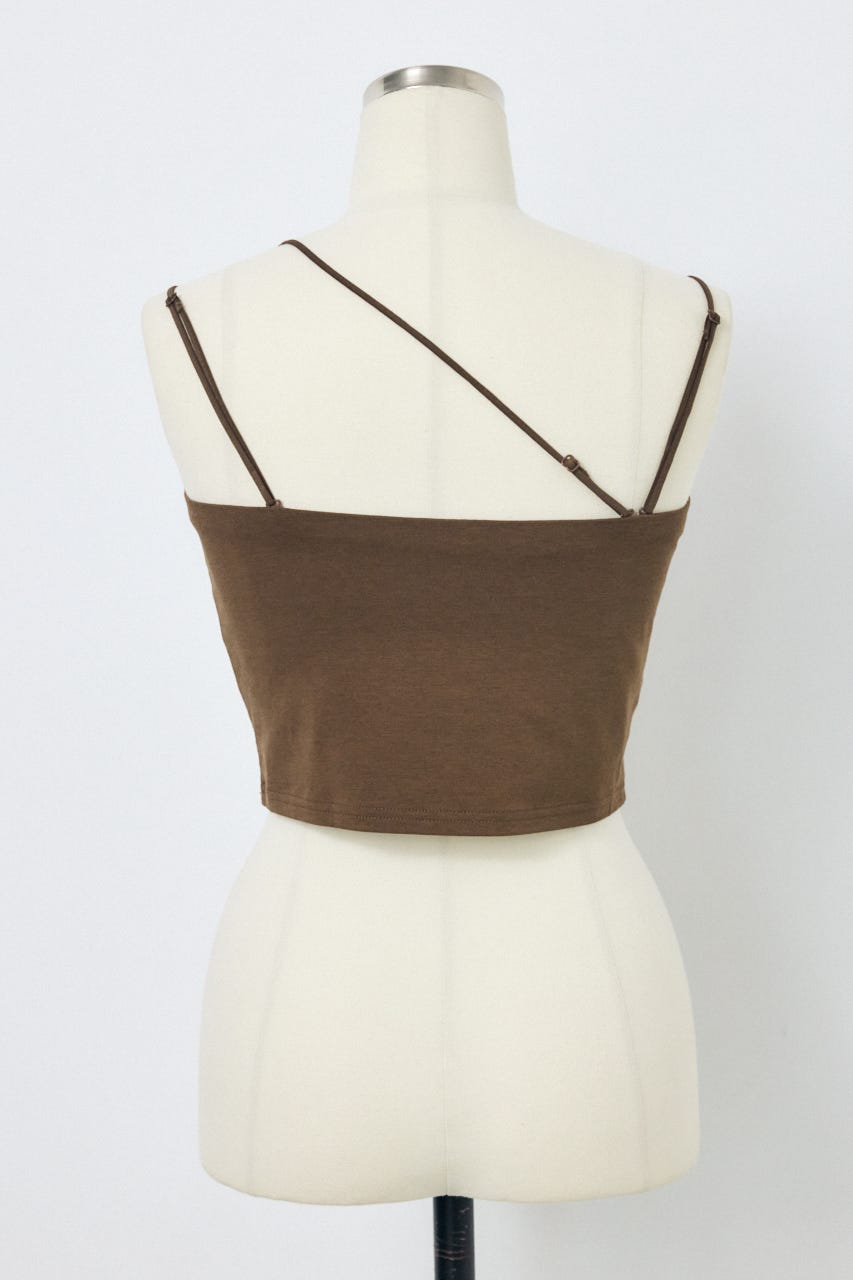 カップ付きチューブトップ(ショート) BRN M