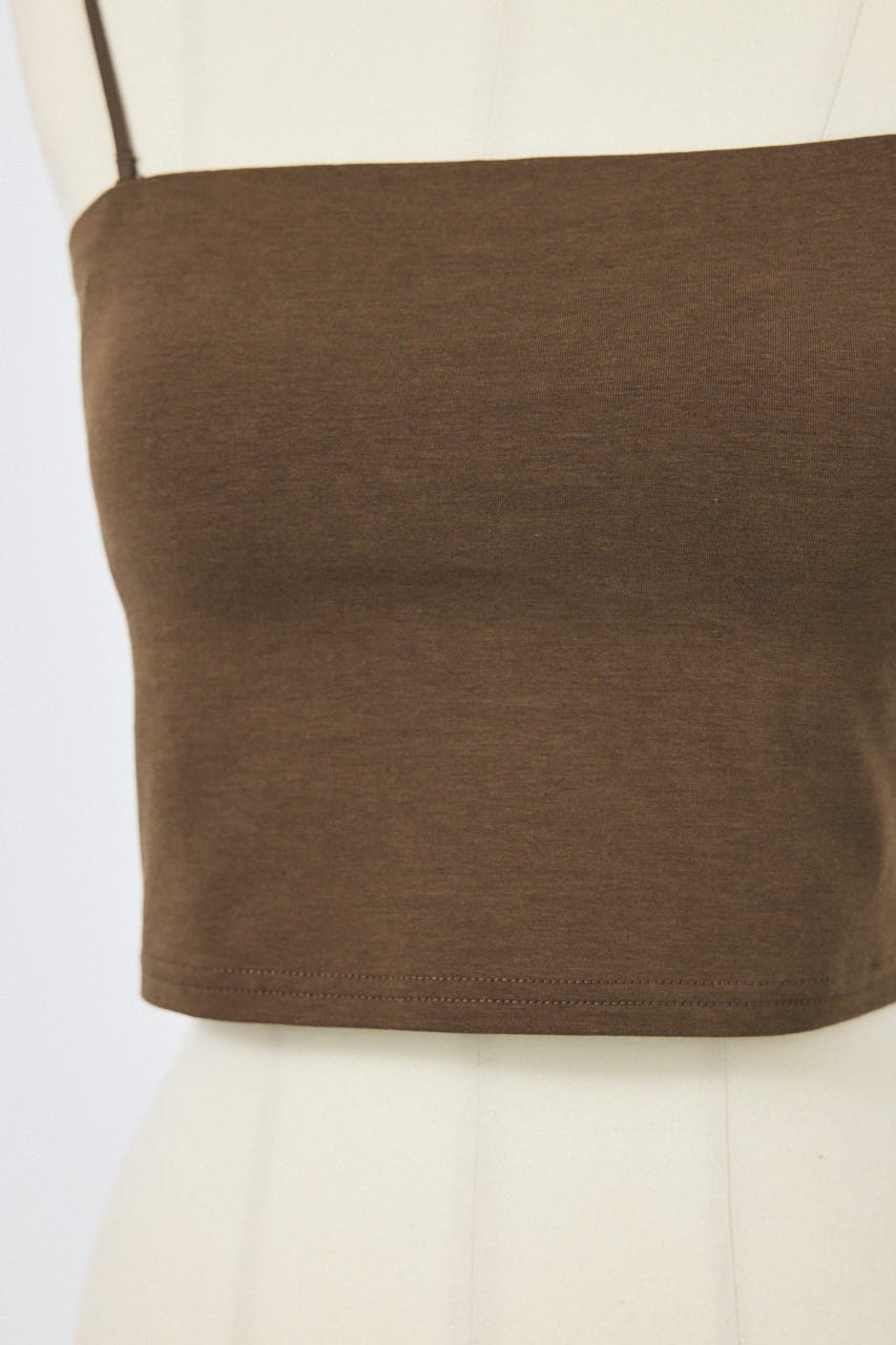 カップ付きチューブトップ(ショート) BRN M