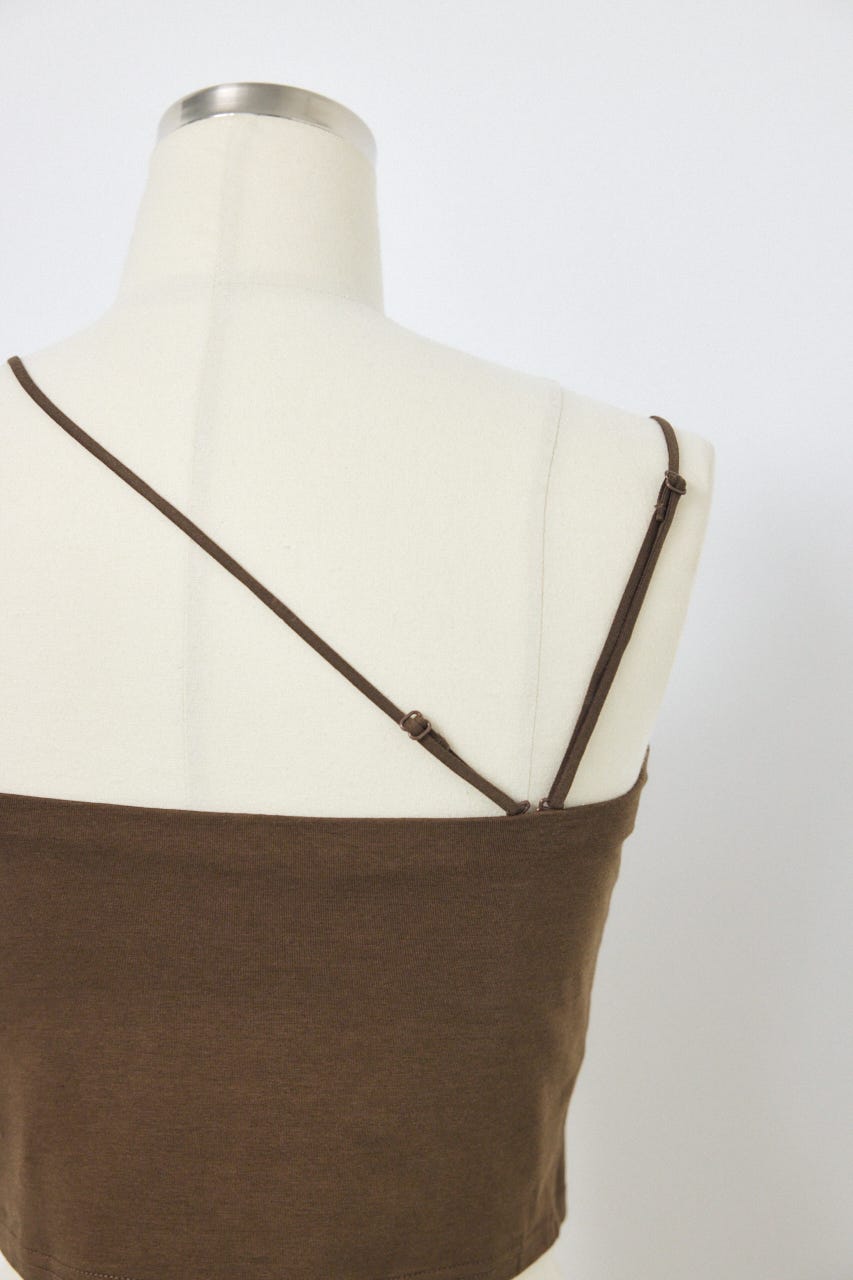 カップ付きチューブトップ(ショート) BRN M