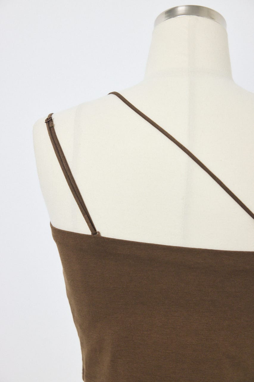 カップ付きチューブトップ(ショート) BRN M