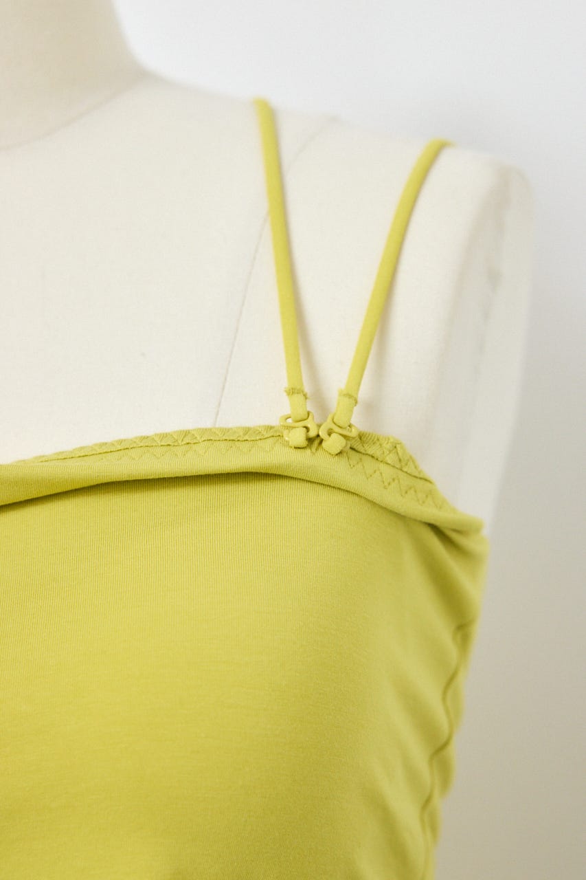 カップ付きチューブトップ(ショート) LIME M