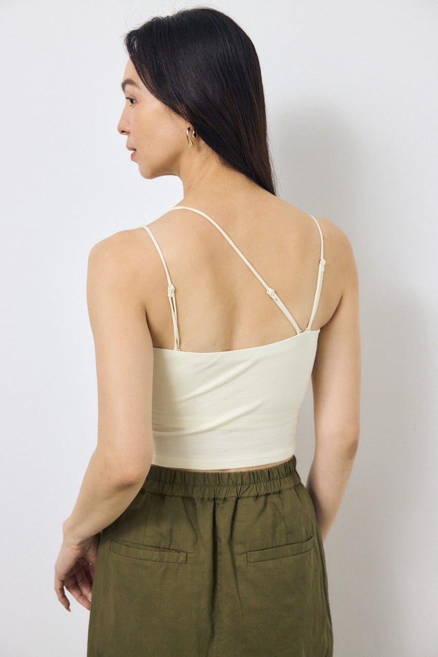 カップ付きチューブトップ(ショート) O/WHT M