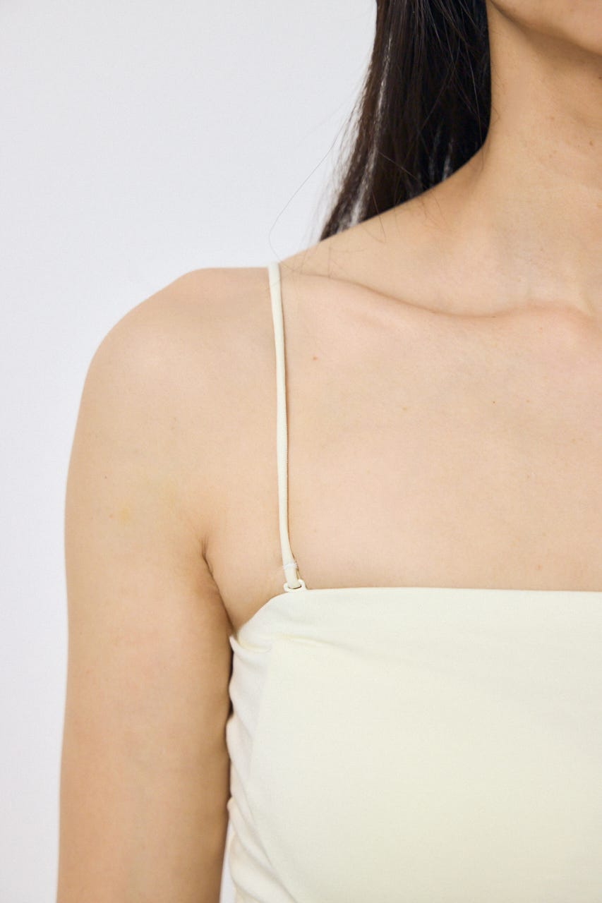 カップ付きチューブトップ(ショート) O/WHT M