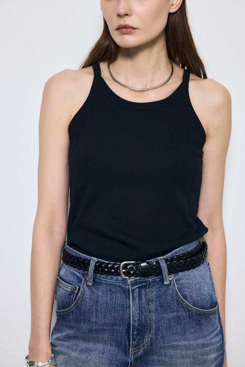 カップ付きホルターネックキャミソール BLK M