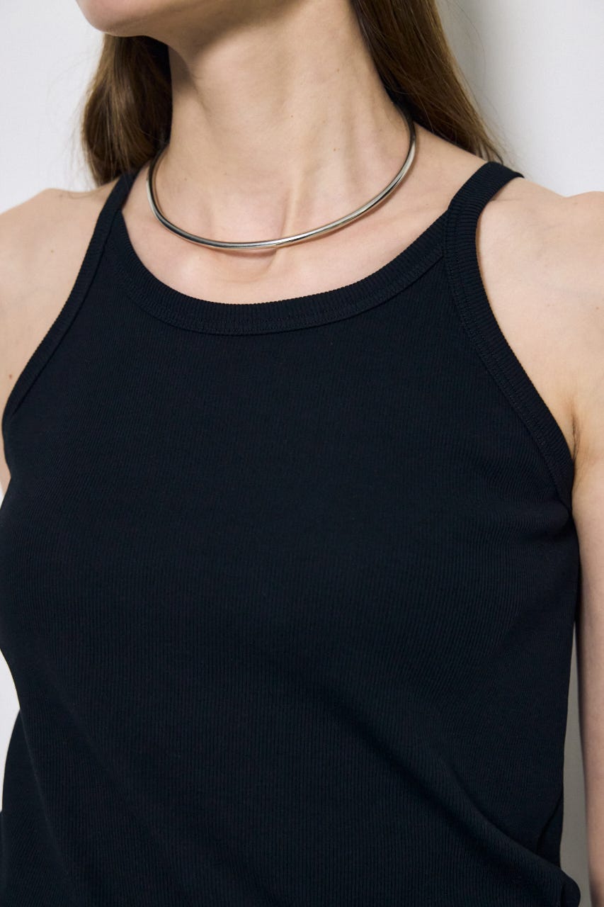 カップ付きホルターネックキャミソール BLK M